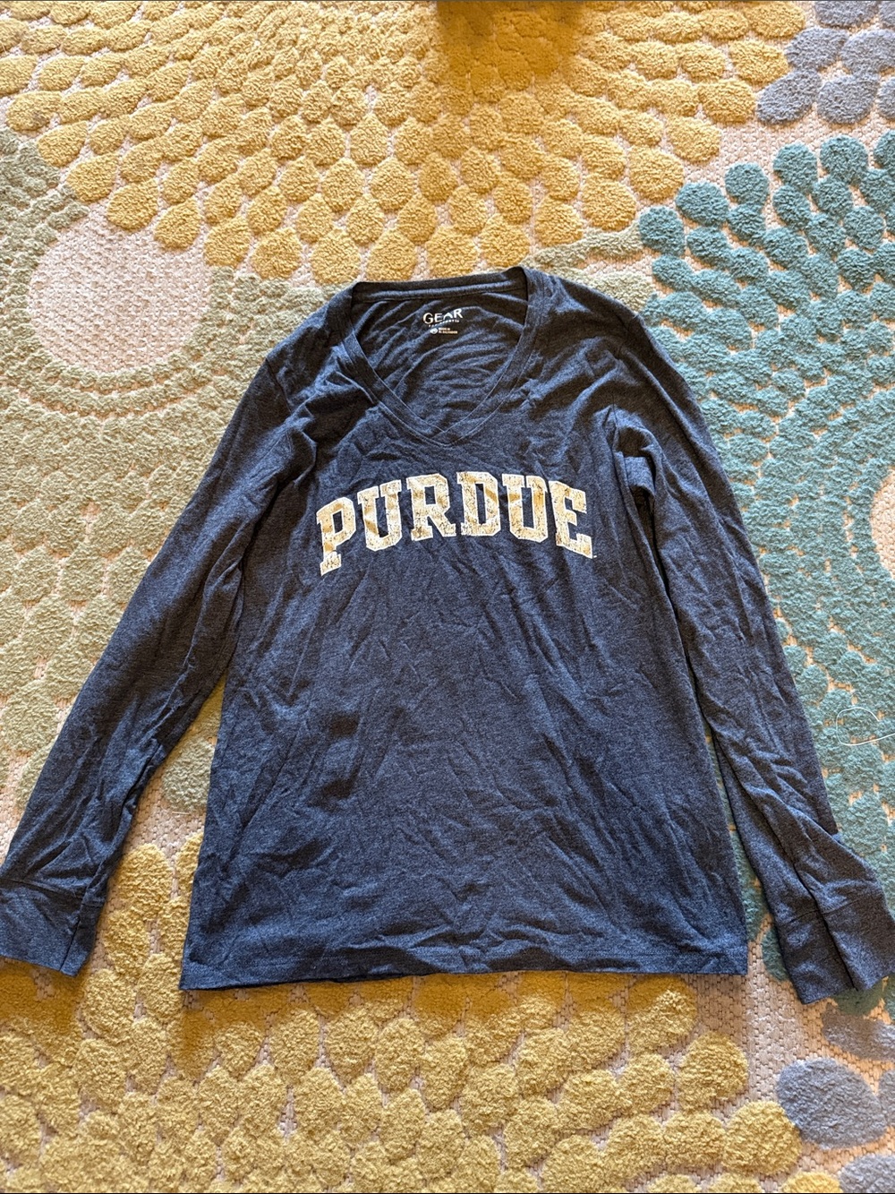 Gear For Sports Purdue Dark Grey Long Sleeve Tee